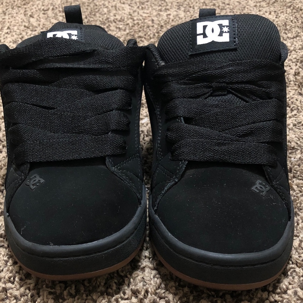 DC Kids Black and Gum Sneakers